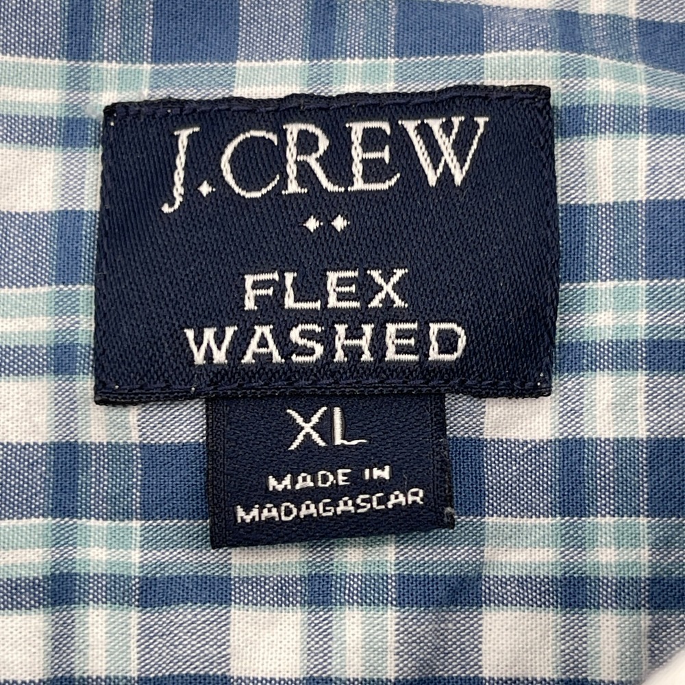 J Crew Mens Slim Untucked Flex Washed Plaid Button Down Shirt‎ XL - Picture 4 of 7